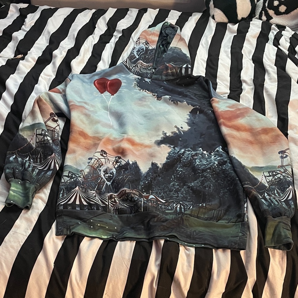Dolls Kill X Horror nightmare circus oversized hoodie/sweatshirt